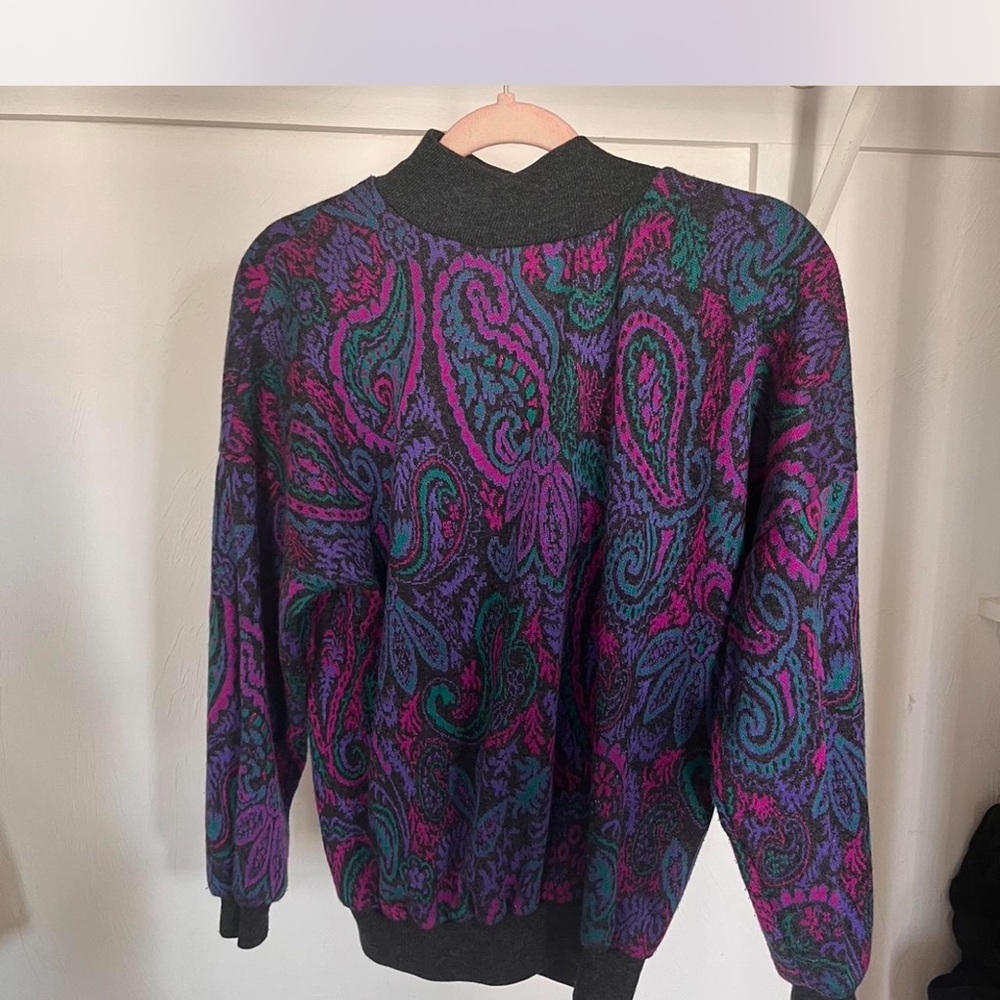 Multicolor Paisley Sweater
